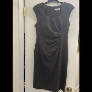 Dark gray, business dress